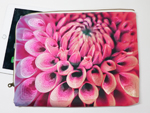 Dahlia Magenta ダリア マゼンダ L型クラッチバッグ 岡山帆布生地vre.