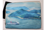 Setouchi 瀬戸内 L型クラッチバッグ 岡山帆布生地vre.