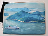 Setouchi 瀬戸内 L型クラッチバッグ 岡山帆布生地vre.