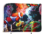 Tropical Fish トロピカル フィッシュ L型クラッチバッグ 岡山帆布生地vre.