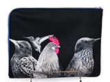 Bird Monokuro バード モノクロ L型クラッチバッグ 岡山デニム生地ver.