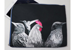 Bird Monokuro バード モノクロ L型クラッチバッグ 岡山デニム生地ver.