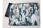 Camouflage Blue カモフラージュ ブルー L型クラッチバッグ 岡山デニム生地ver.