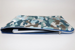 Camouflage Blue カモフラージュ ブルー L型クラッチバッグ 岡山デニム生地ver.