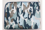 Camouflage Blue カモフラージュ ブルー L型クラッチバッグ 岡山デニム生地ver.