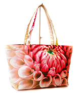 Dahlia yellowpink01 ダリア イエローピンク01 トートバッグ