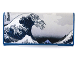 富嶽三十六景 神奈川沖浪裏（モノクロ） 長財布